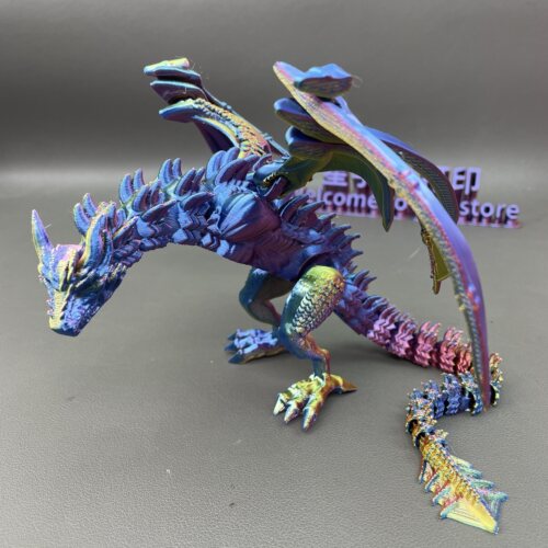 3D打印基多拉三头恐龙摆件