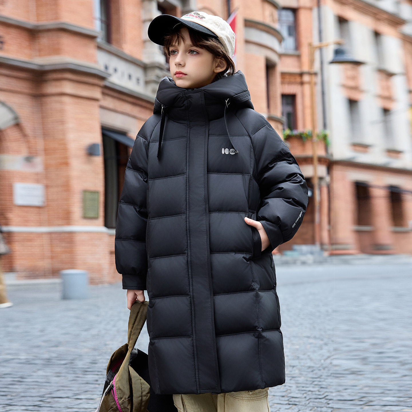 女童羽绒服新款儿童中长款2025洋气女中大童加厚保暖外套