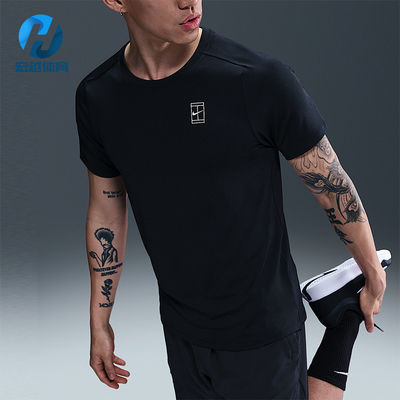 Nike/耐克正品Dri-FIT男士运动针织套头透气休闲短袖FZ6911-010