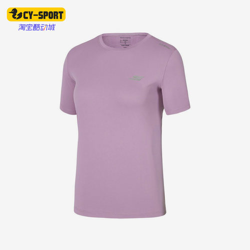 Skechers/斯凯奇正品夏季新款女子运动休闲透气短袖T恤 P122W032