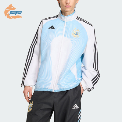 Adidas/阿迪达斯正品2026春季款男士耐穿立领足球运动外套JM1091