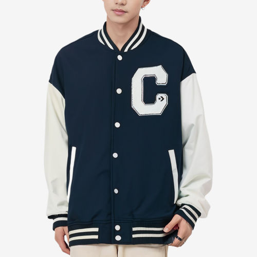 Converse/匡威正品新款男士字母图案单排扣复古棉服10027241-A01