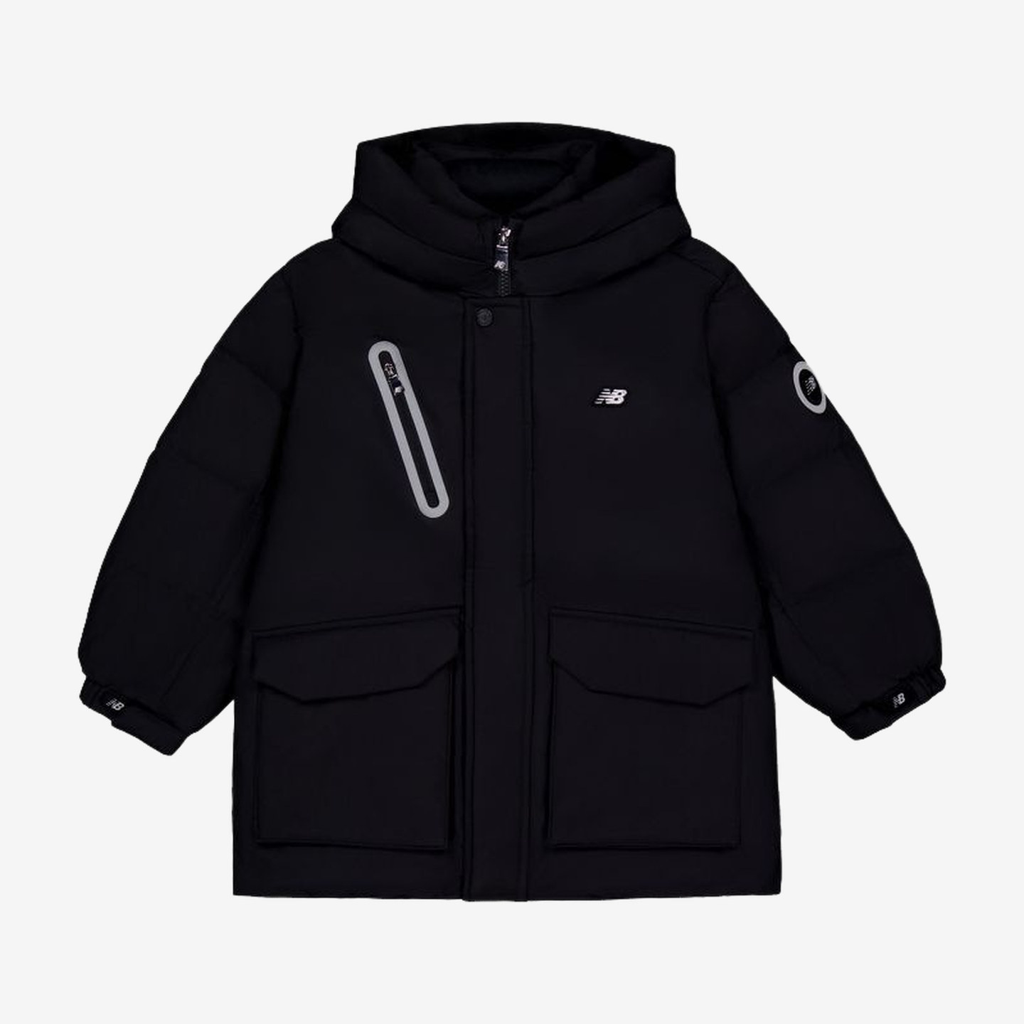 New Balance新百伦正品儿童保暖拉链轻便舒适羽绒服7PF4E083-BK