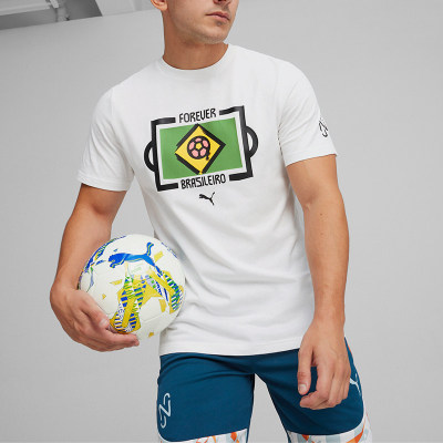Puma/彪马正品Neymar T男士圆领印花透气简约训练足球短袖