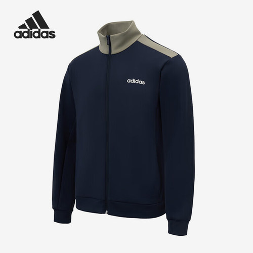 Adidas/阿迪达斯正品2025秋季款男士印花运动休闲拼接外套JX9423