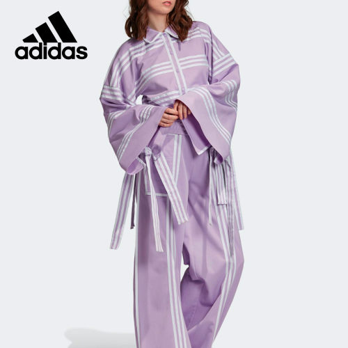 翻领外套Adidas/阿迪达斯条纹