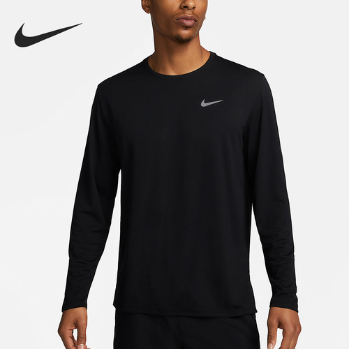 Nike/耐克正品男士圆领运动透气排汗经典休闲长袖T恤FB7070-010