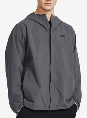 UA/安德玛正品CLOUDSTRIKE STRETCH JKT男士连帽夹克1376066-012