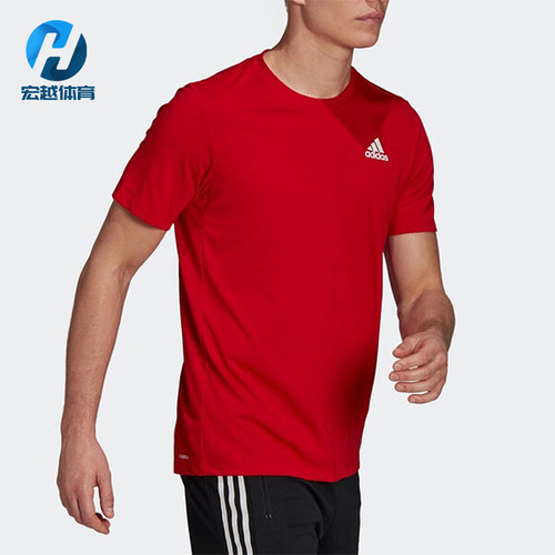 Adidas/阿迪达斯正品2025男士经典透气圆领健身运动短袖T恤GR0516
