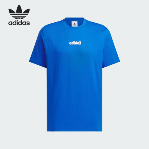Adidas/阿迪达斯正品三叶草男士套头透气经典运动宽松短袖JX2636