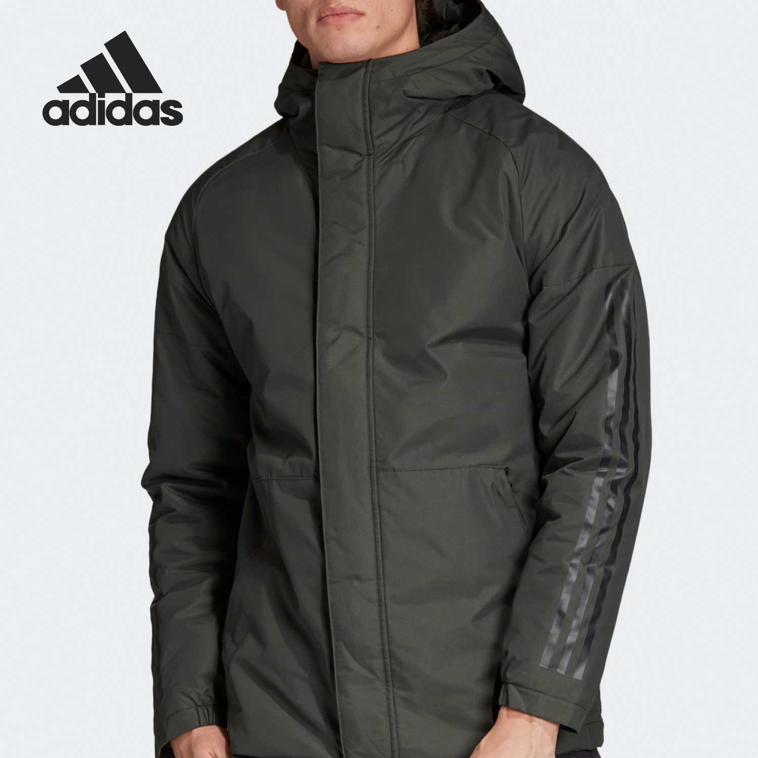 Adidas/阿迪达斯正品男子连帽户外保暖运动棉服外套 DZ1429,运动服/休闲服装,运动棉衣,淘宝优惠券,粉丝福利购,淘宝优惠卷