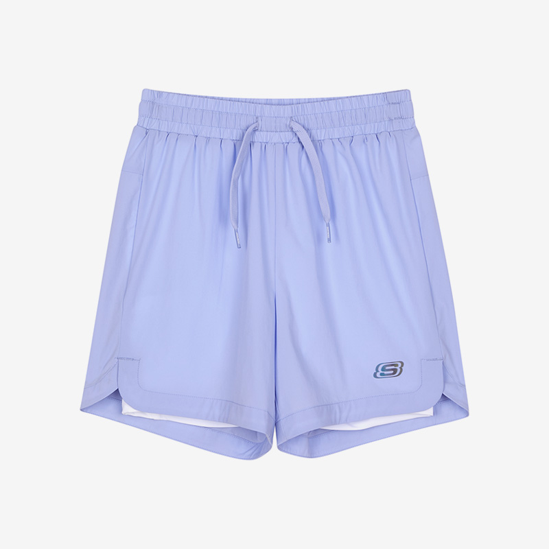 Skechers/斯凯奇正品2023夏季新款儿童运动休闲梭织系带短裤