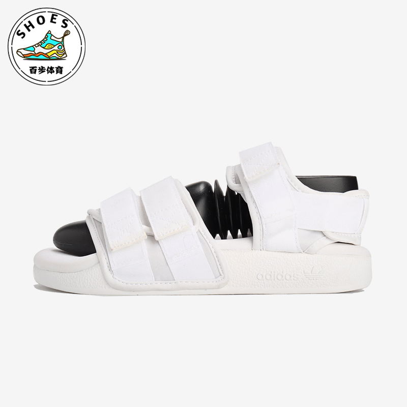 Adidas/阿迪达斯正品秋季女士舒适时尚轻便魔术贴休闲凉鞋BB5096