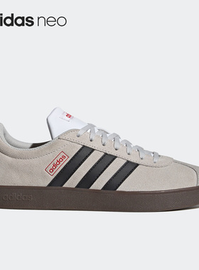 Adidas/阿迪达斯neo VL Court灰色生胶低帮德训鞋休闲T头鞋HQ1802