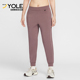 耐克正品 Dri FIT女士运动中腰束脚简约干爽长裤 Nike HQ8185 502