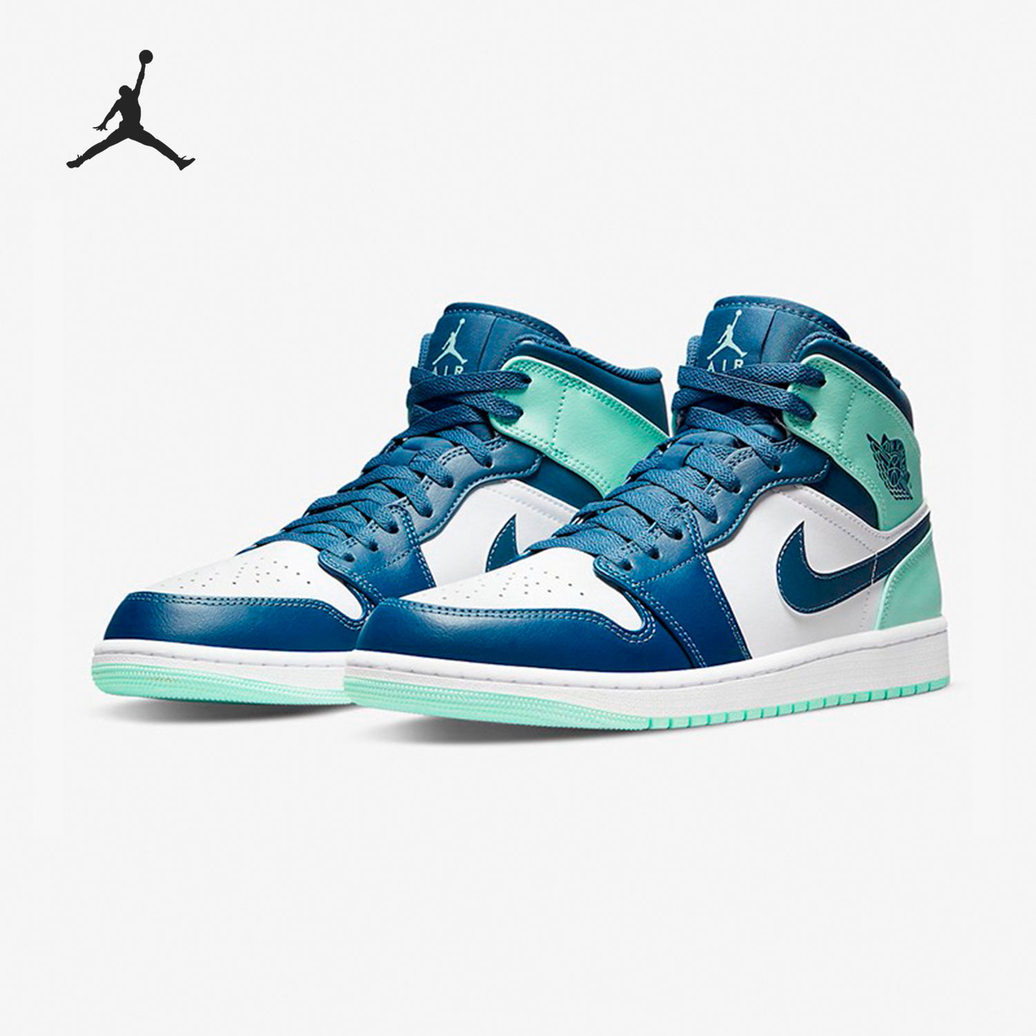 Nike/耐克正品AIR JORDAN1 MID AJ1男子高帮篮球鞋554724-413
