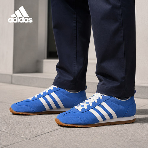 Adidas/阿迪达斯正品VS JOG 2.0 男女款薄底复古休闲鞋JS4444