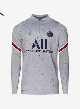 Nike/耐克正品26夏Jordan 男士字母印花半拉链长袖T恤DH7555-013