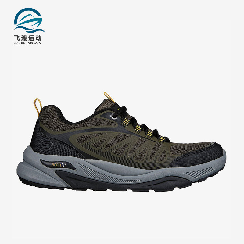 Skechers/斯凯奇正品冬季男士透气低帮耐磨户外登山运动鞋