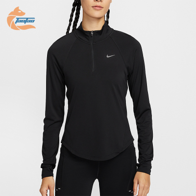 Nike/耐克正品2025女士透气运动修身立领跑步长袖上衣HV2843-010