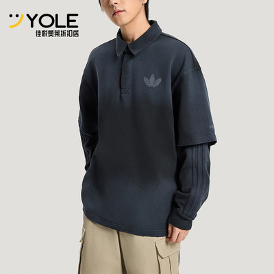 Adidas/阿迪达斯正品三叶草男士休闲假两件运动宽松POLO衫KR5053