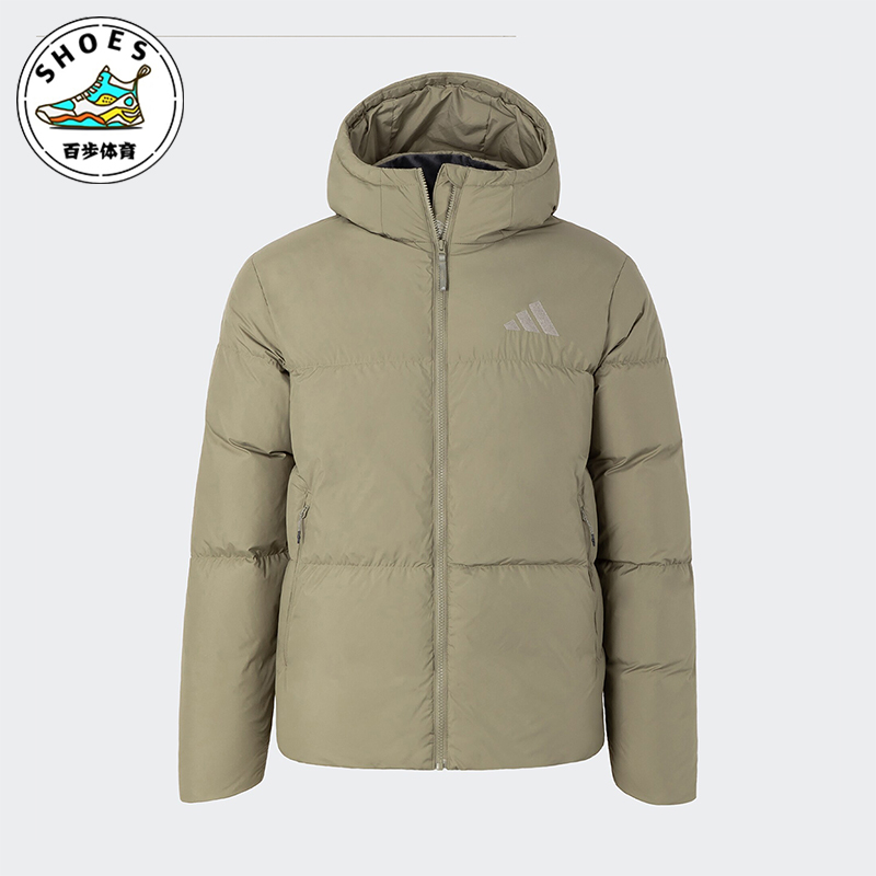 阿迪达斯男士户外保暖运动羽绒服