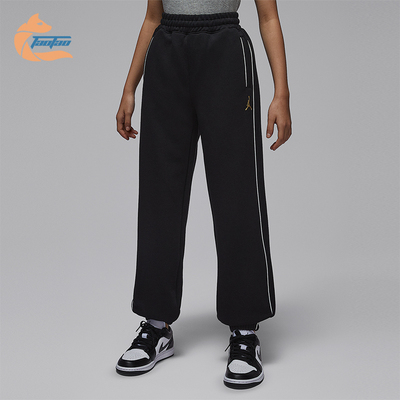 Nike/耐克正品JORDAN大童休闲运动束脚刺绣针织长裤IR8008-010