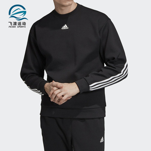 adidas正品crew运动型格休闲卫衣