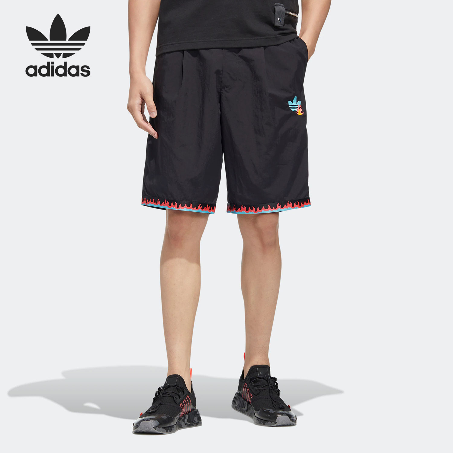 Adidas/阿迪达斯正品当季新款三叶草男子运动工装短裤HM8037