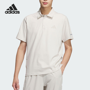侧开衩经典 款 男士 JL6047 宽松POLO衫 阿迪达斯正品 Adidas 2025夏季