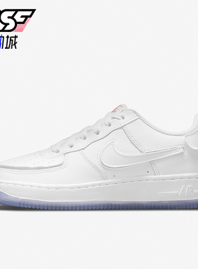 Nike/耐克正品Air Force 1 GS女子经典大童运动板鞋DB1856-100