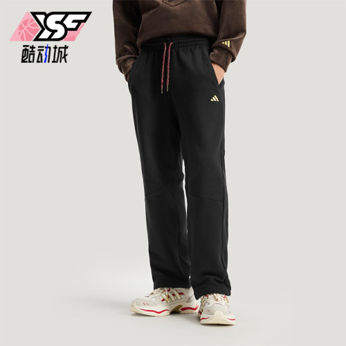 Adidas/阿迪达斯正品NYR FT KN PNT 男士针织直筒休闲长裤KE4065