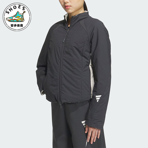 Adidas/阿迪达斯正品FUSTL W P JKT女士双面穿修身棉服JM4249