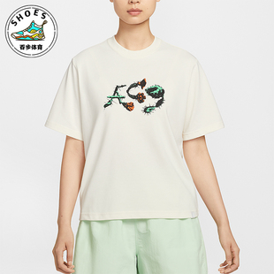 耐克正品 IB7340 2025夏季 女士运动宽松日常休闲短袖 110 款 Nike