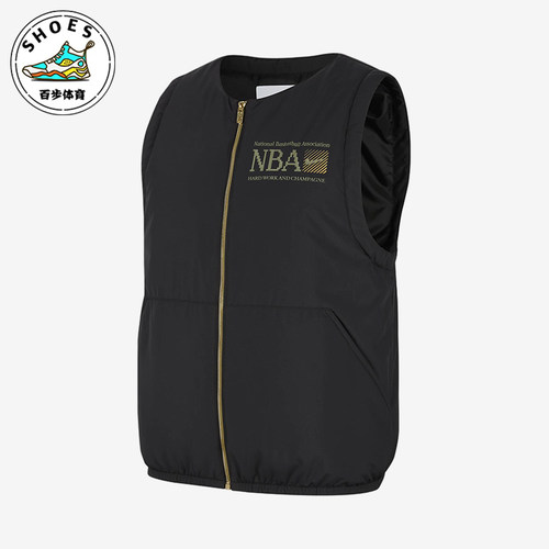 Nike/耐克正品男士运动字母印花图案休闲棉马甲FD8451-010