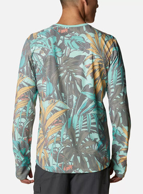 哥伦比亚正品21春新品男子户外运动防晒吸湿舒适透气T恤 AE0758