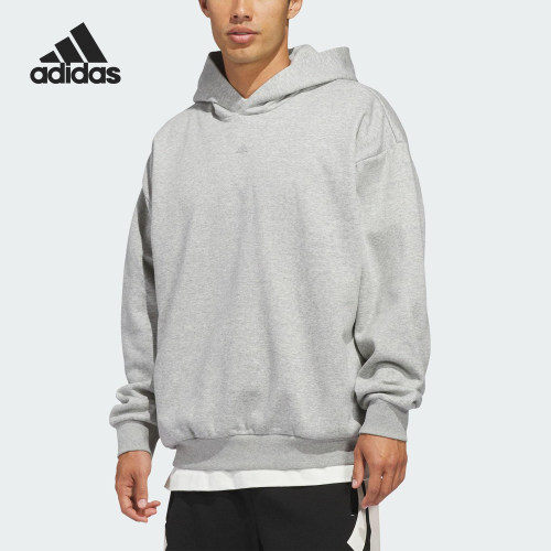 Adidas/阿迪达斯正品FL HOODY男女休闲连帽套头针织卫衣JZ9532
