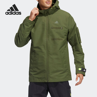 Adidas/阿迪达斯正品夏季男子训练休闲运动连帽夹克外套 GP0990