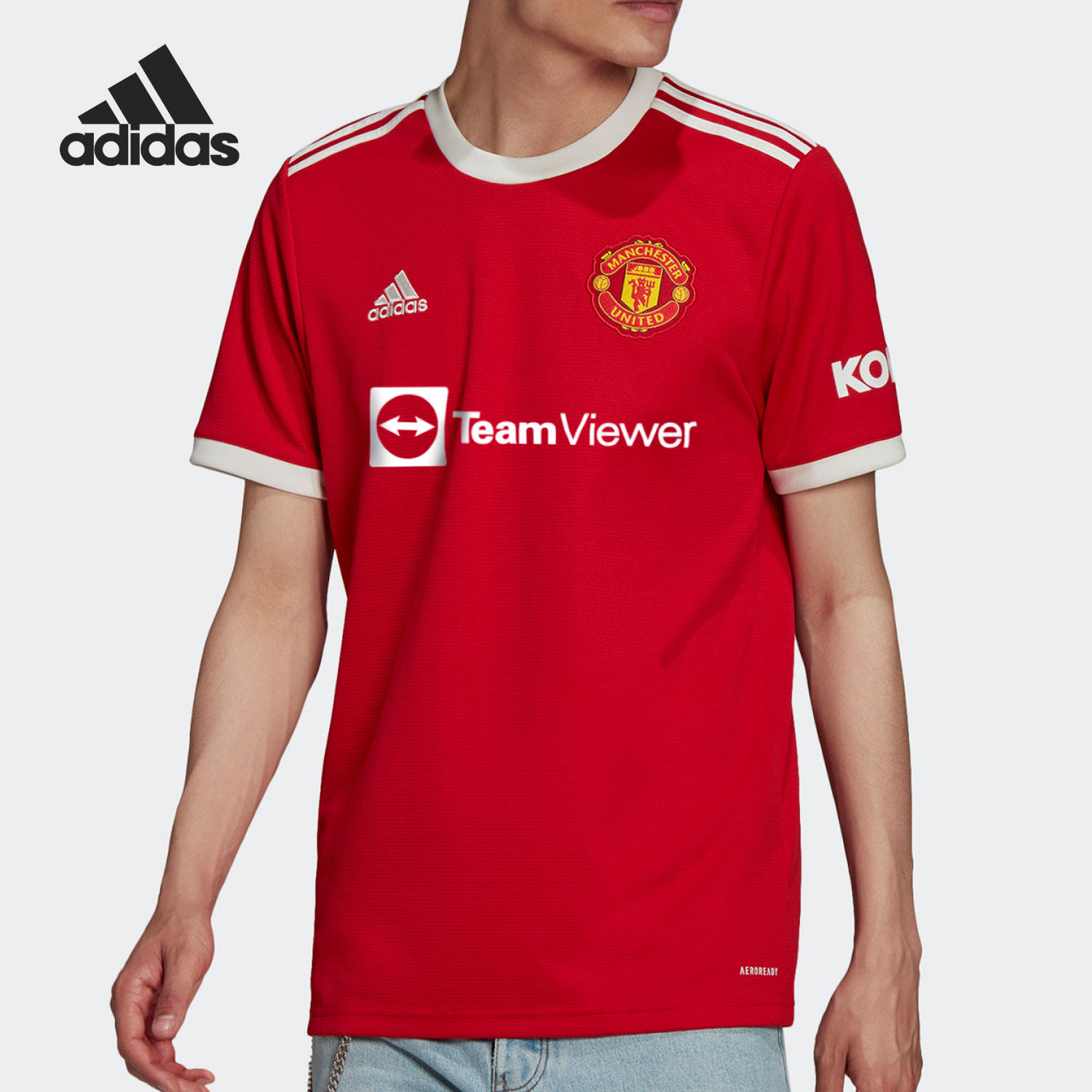 Adidas/阿迪达斯正品当季新款男子足球服运动宽松短袖H31447