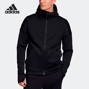 新款 男子M ZNE Adidas FR针织外套 当季 EB5230 阿迪达斯正品