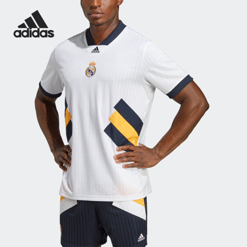 Adidas/阿迪达斯正品皇马足球男子运动休闲文化T恤球衣HT6456