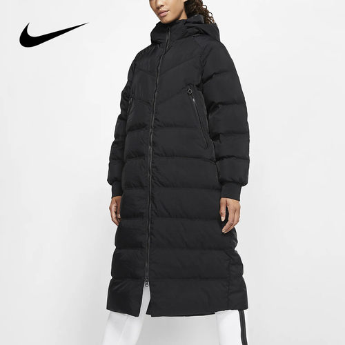 Nike/耐克正品女子冬季连帽长款防风保暖运动羽绒服 BV3138