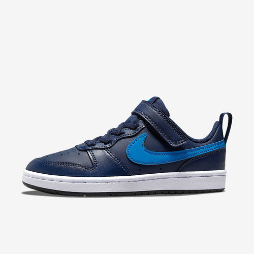 Nike耐克正品Court Borough Low 2儿童魔术贴休闲鞋BQ5451-403