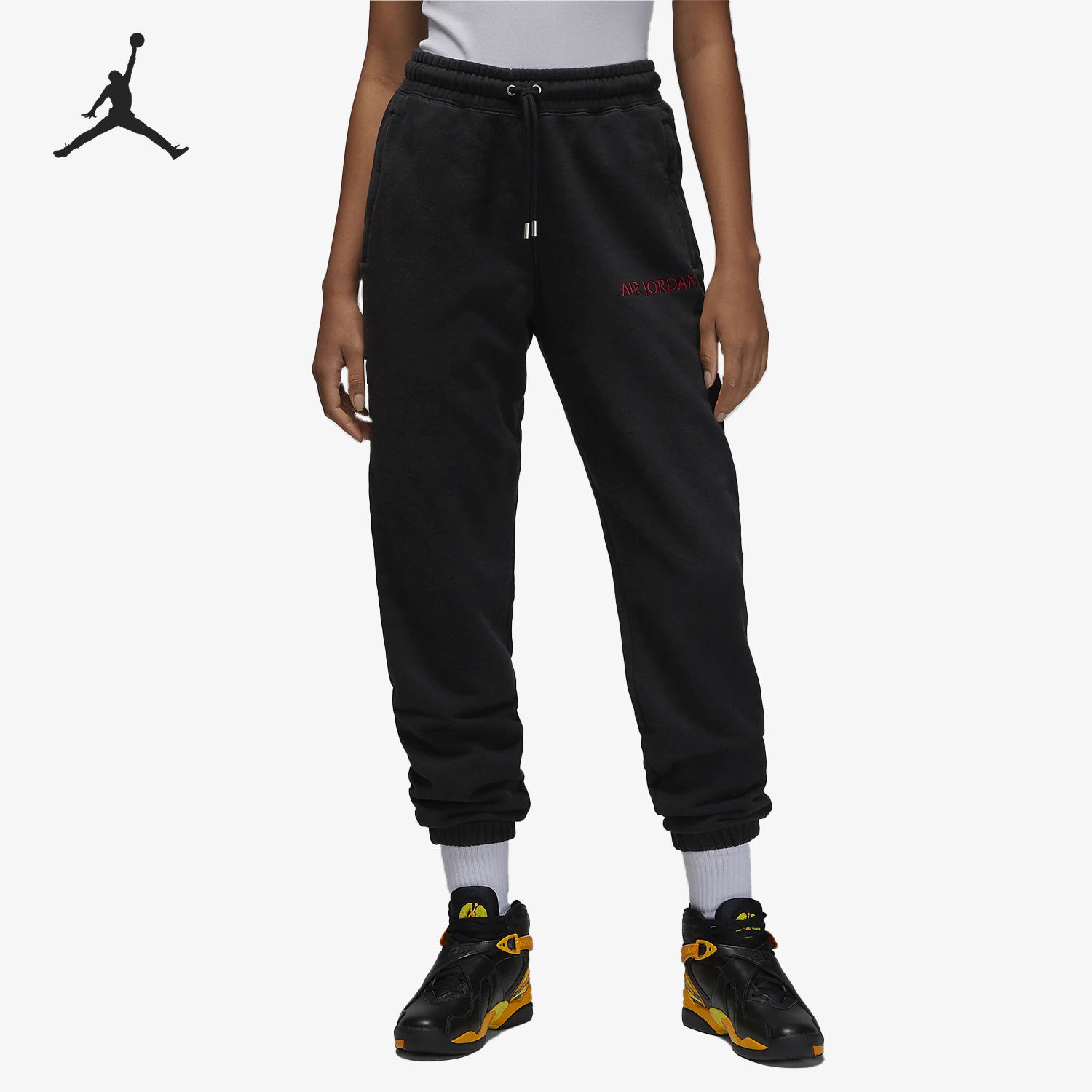 Nike/耐克正品Jordan男女款中腰束脚针织运动裤DV6472-010