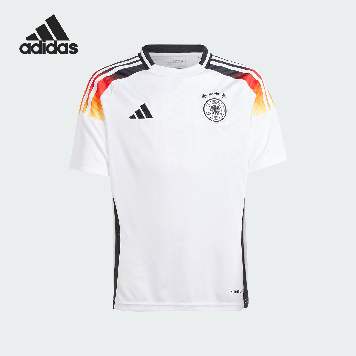 Adidas/阿迪达斯正品德国队球迷版大童足球运动球衣IP6130