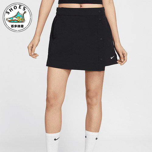 Nike/耐克正品2025夏季款女士透气时尚经典梭织裤裙HM6980-010