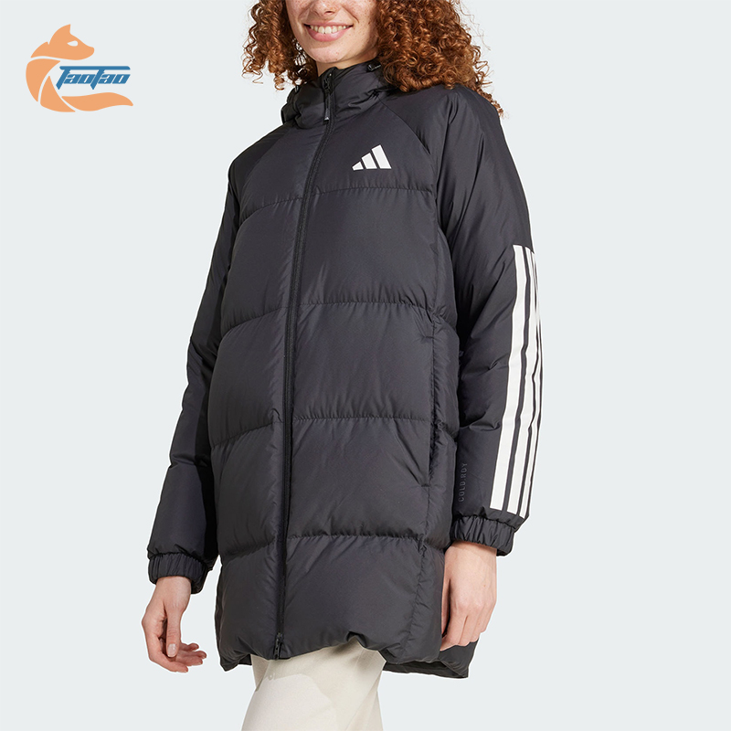 阿迪达斯女士抗风羽绒服