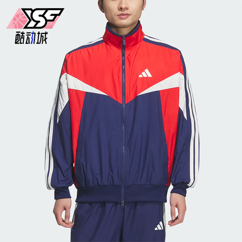 Adidas/阿迪达斯正品Sportswear新款男红蓝色经典夹克外套KF3678