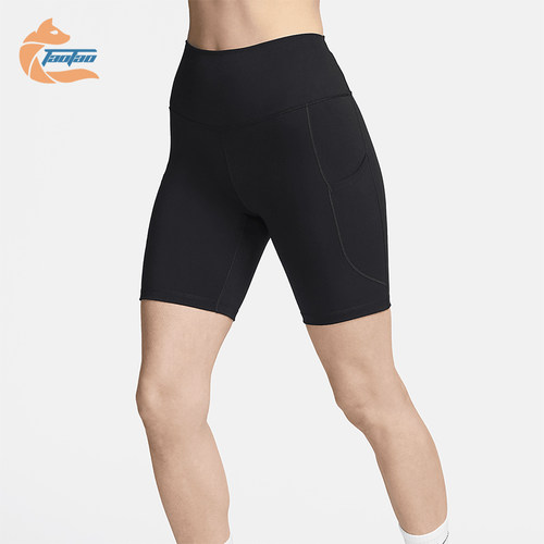 Nike/耐克正品夏季One女士运动户外高腰修身休闲短裤FZ6758-010