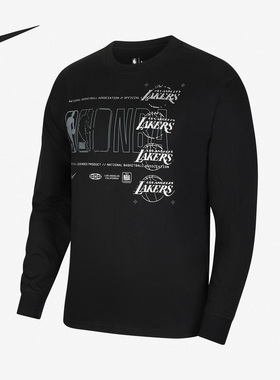 Nike/耐克正品新款男子洛杉矶湖人队运动长袖T恤CV5999-010